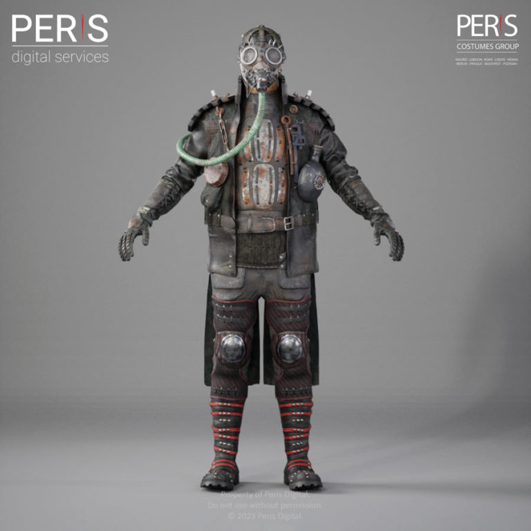 Front Apocalyptic_Boy Wardrobe 3D Character Peris Digital